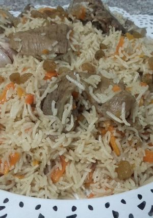 A picture of Uzbeki pulao.