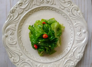 【簡易快速10分鐘】蒜炒大陸妹 的食譜成品照片