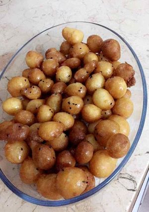 صورة لوصفة عوامه مع حليب النستله الطعم وله اطيب