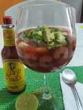 Cóctel de camarón fácil (Receta de papá)