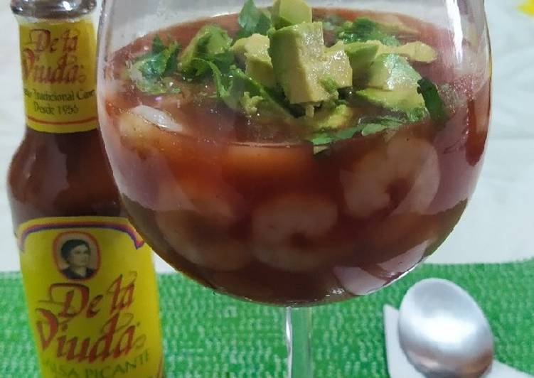 Cóctel de camarón fácil (Receta de papá)