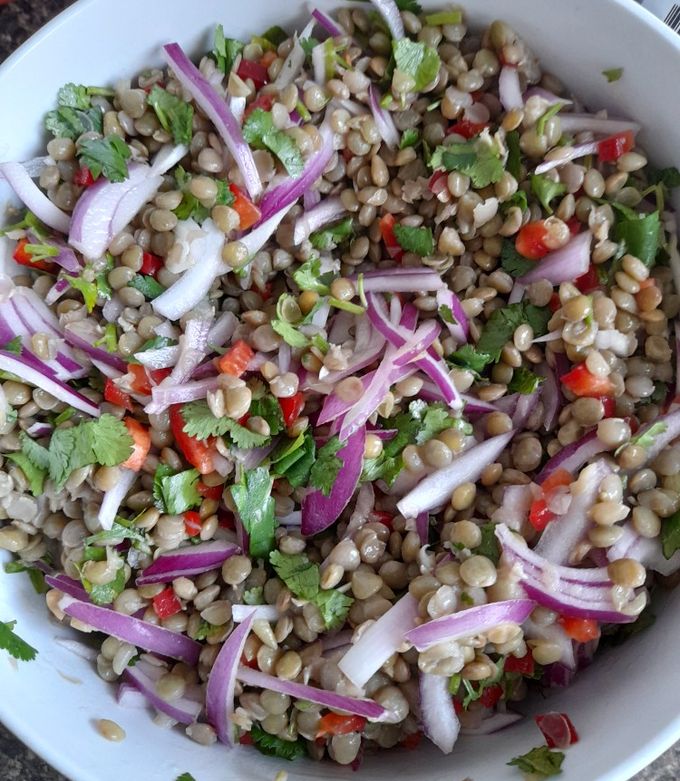 Una foto de Ceviche de Lentejas