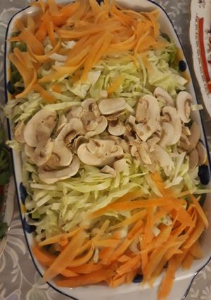 عکسی از دستور تزیین سالاد