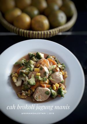 Foto resep Cah Brokoli Jagung Manis