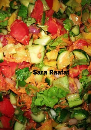 صورة لوصفة سلطة خضره