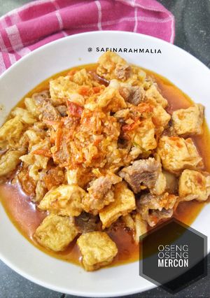 Foto resep Oseng oseng mercon plus tahu