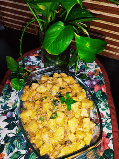 A picture of Potato 🥔 Chicken Fajita Chunks Salad 🥗.