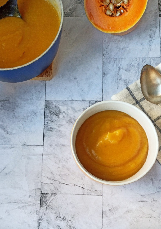 Una foto de Crema de calabaza