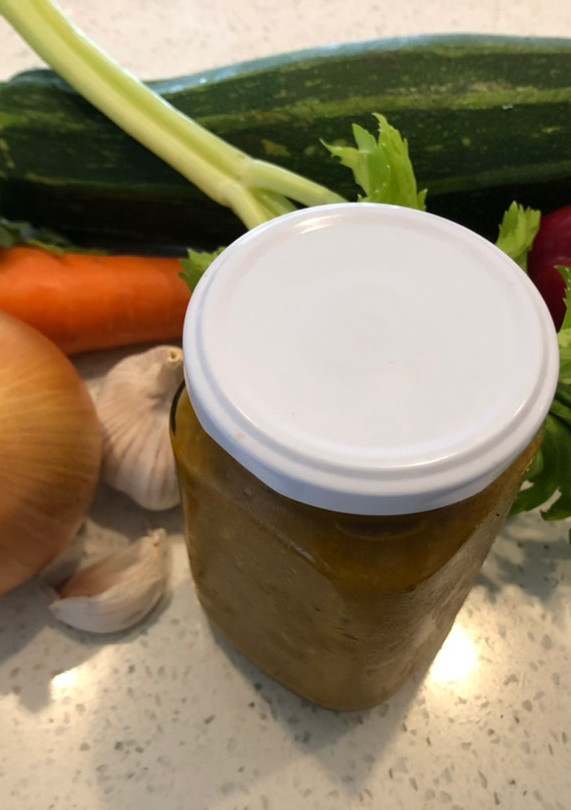 Una foto de Caldo concentrado de verduras