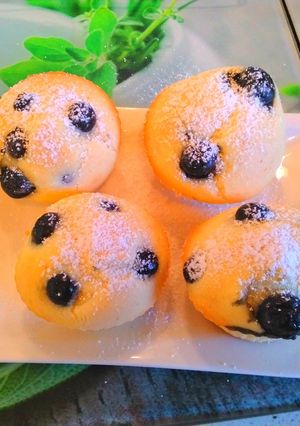 Gluténmentes áfonyás muffin recept fotója