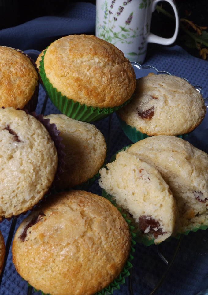 Una foto de Muffins con cerezas conservadas en aguardiente tostado