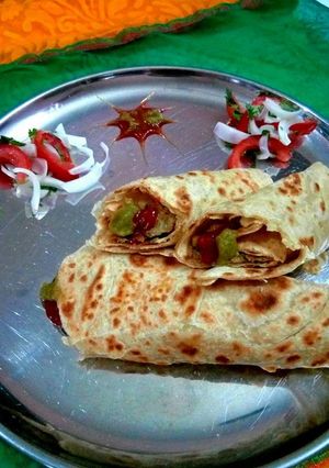 A picture of Kebab Paratha.