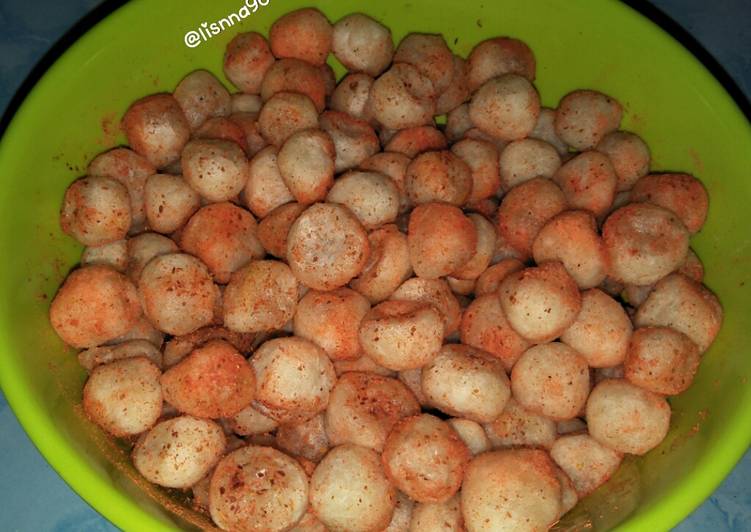 resep cara mengolah Cimol pedas gurih