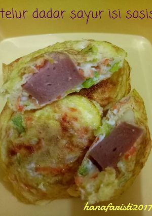 Foto resep Telur dadar sayur isi sosis