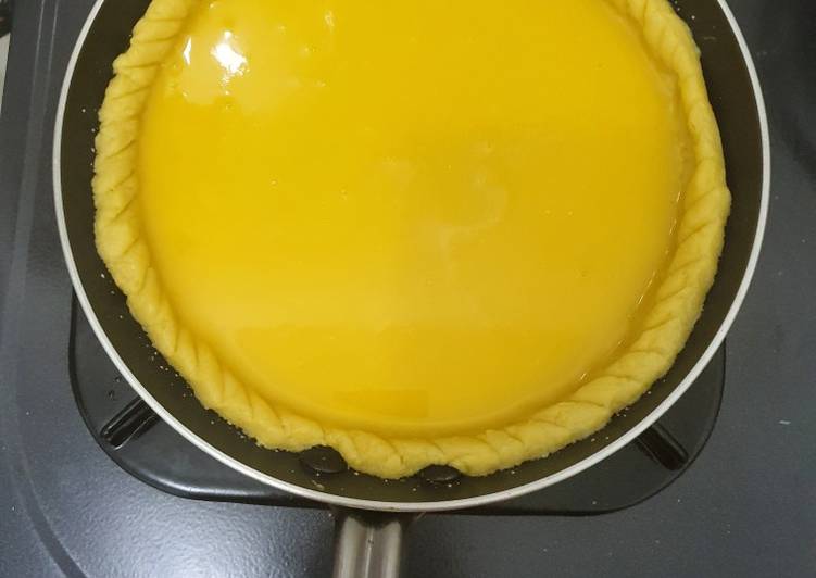 Bagaimana Menyiapkan Pie Susu Teflon Cantik 😘 yang Enak Banget