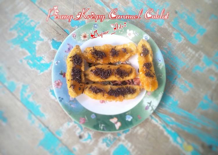 Pisang Krispy Caramel Coklat