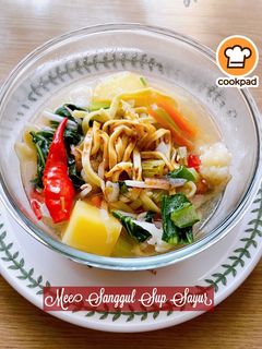 Gambar 👩🍳Mee Sanggul Sup Sayur