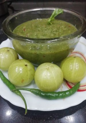 A picture of Tangy Amla Chutney.