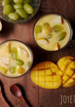 A picture of Fruit custard.