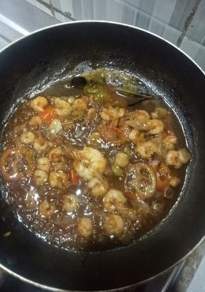 Foto resep Baby udang lada hitam