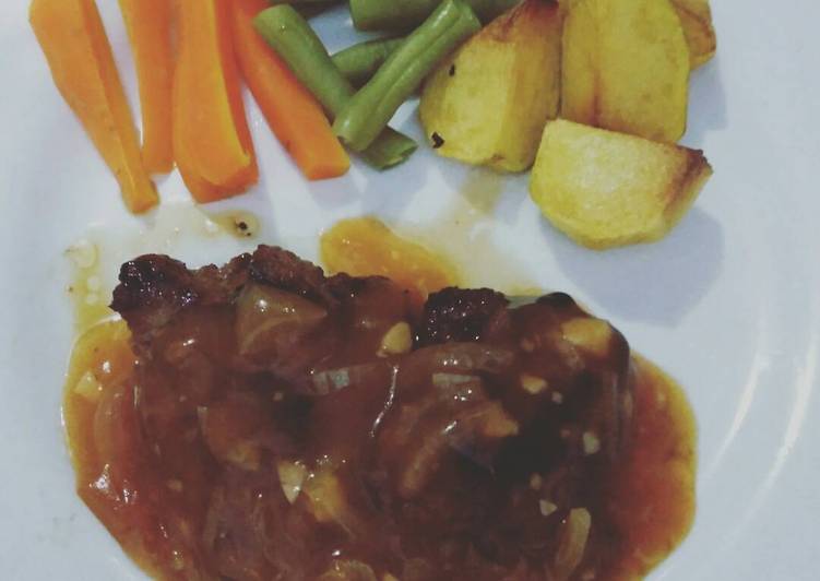 Steak daging sapi qurban 😄