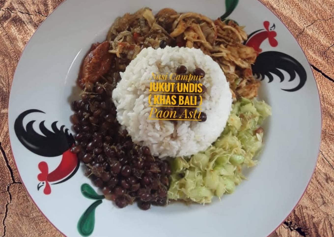Nasi Campur Jukut Undis (Khas Bali)