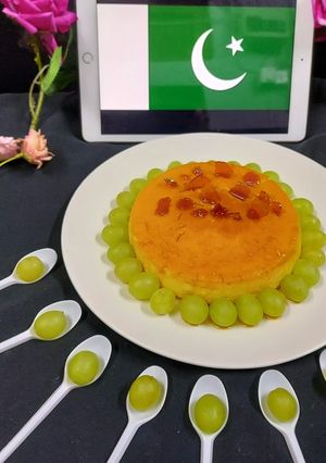 A picture of Bread 🍞 custard 🍮 Cake 🎂.