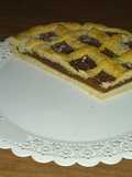 Pasta frola de dulce de batata con chocolate
