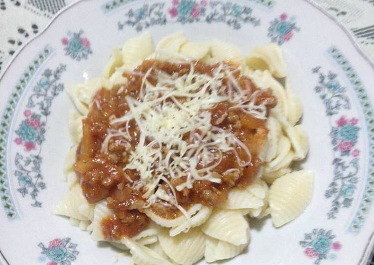 Resep Cocciolini Saus Bolognese oleh Annisa Fajriyah - Cookpad