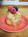 Agar agar con litchi