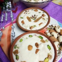 A picture of Paneer kheer.