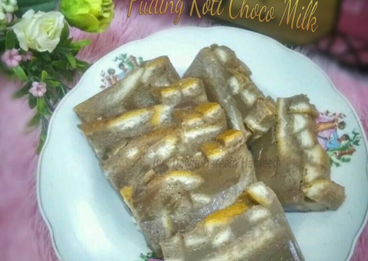 Bagaimana Masak 30. Puding Roti Choco Milk Sederhana