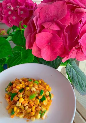 Hình của món Bắp xào bơ 🌽🧈🦐.