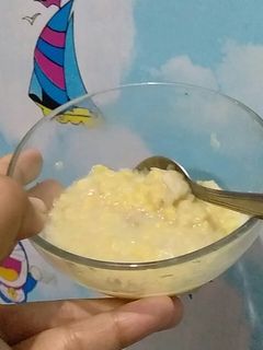Foto resep Bubur kacang hijau + pisang MPASI 8 bulan