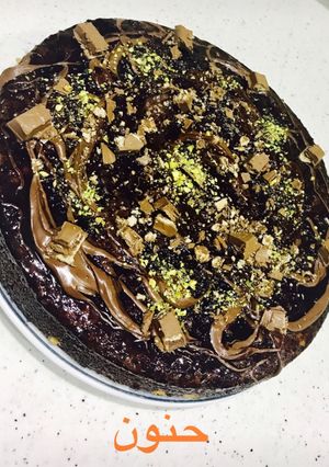 صورة لوصفة كيكة الشوكولا بصوص النسكافيه بطريقتي