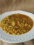Verdinas con bacalao