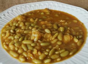 Una foto de Verdinas con bacalao