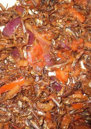 A picture of Wet Fried Omena.