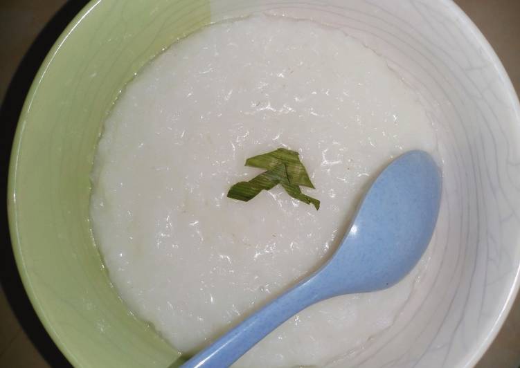 Bubur beras daun pandan yg yummy