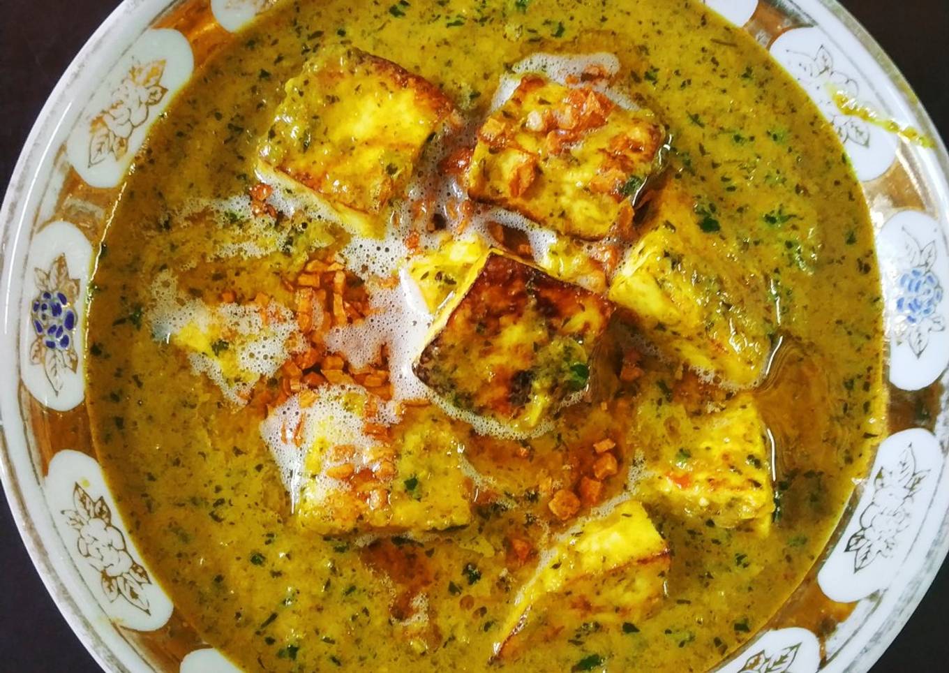 Lehsuni Methi Paneer