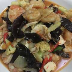 A picture of Udang cah jamur.