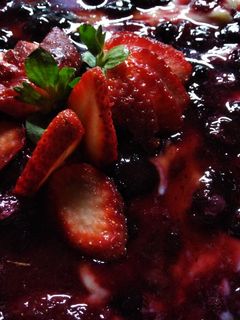 Una foto de Tarta de frutos rojos