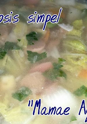 Foto resep Soup sosis simpel