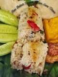 Nasi Bakar Oncom Hitam Saos Tiram