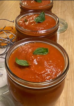 Une photo de 🍊Tomates cerises 🍒coulis saveurs d'été