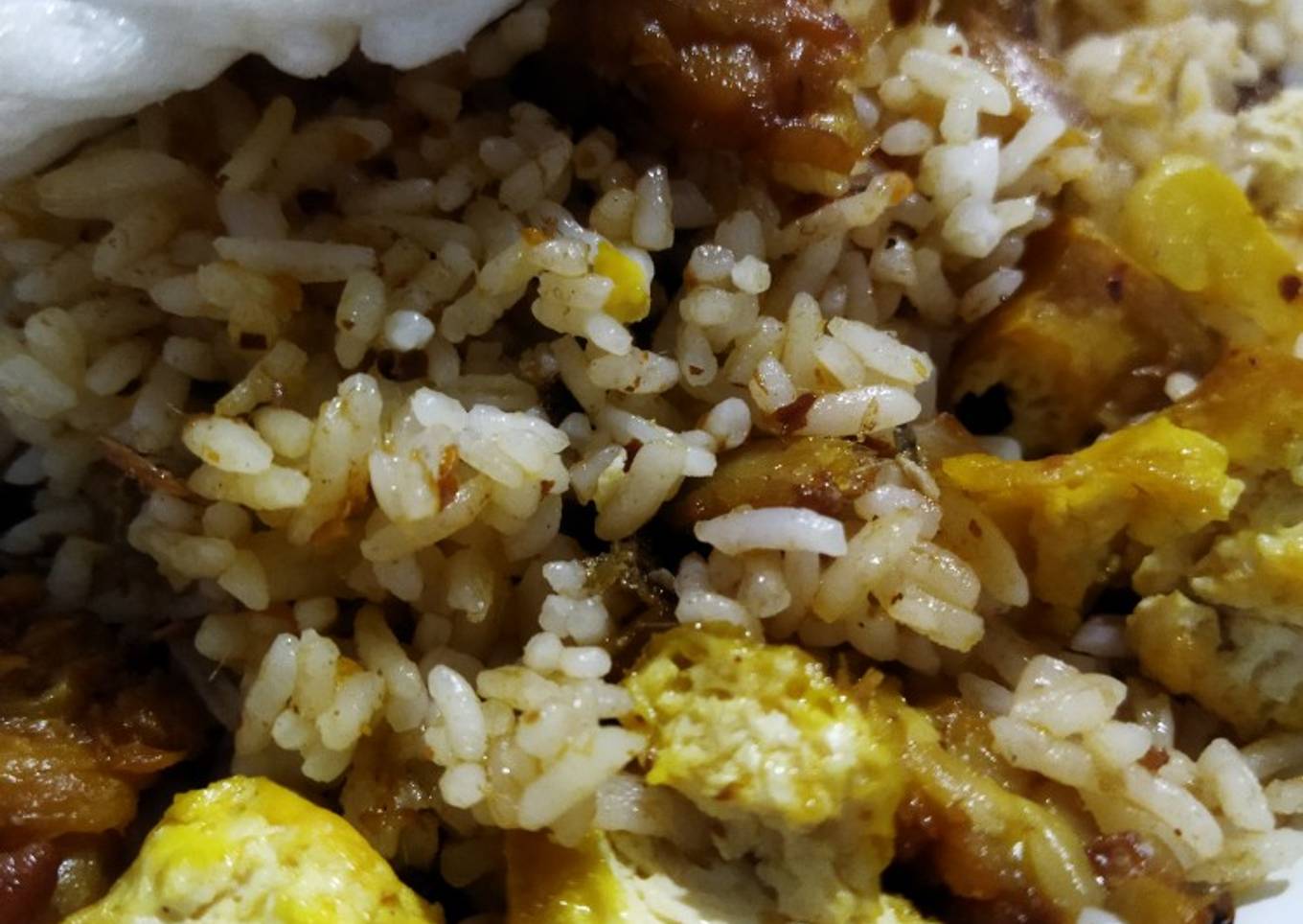 Nasi Goreng Tempe Tahu Teri Goreng Bon Cabe