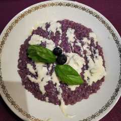 Risotto mirtilli e crema di gorgonzola-レシピのメイン写真