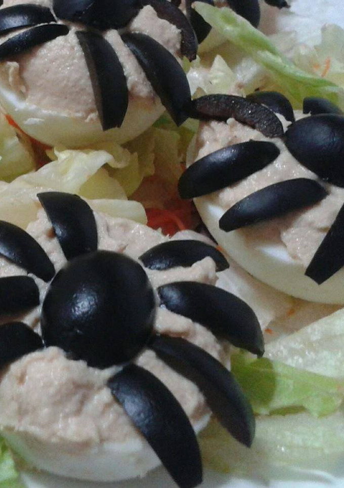 Una foto de Huevos araña