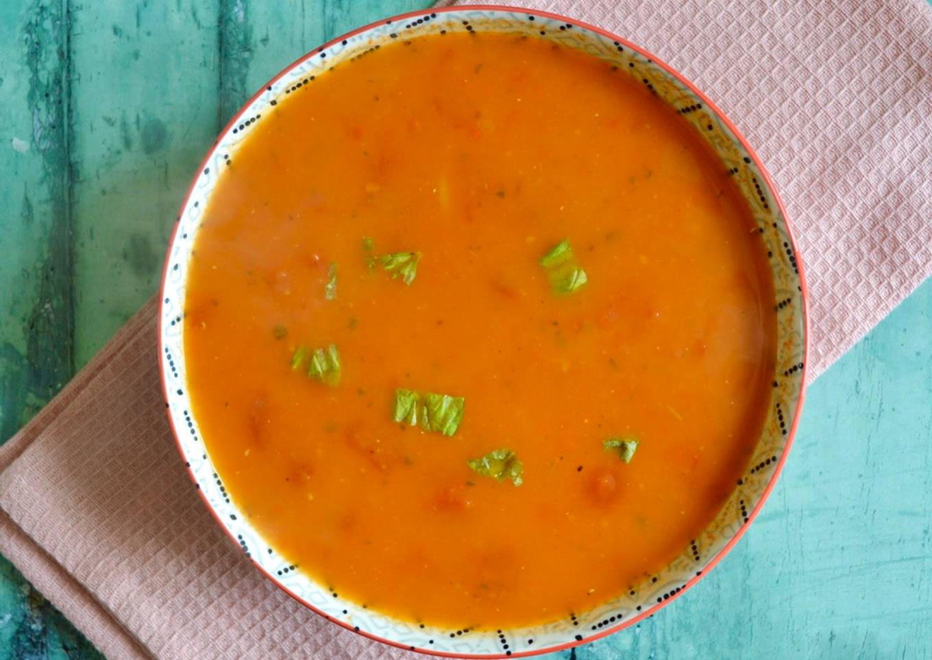 Roasted Tomato and Pasta Soup