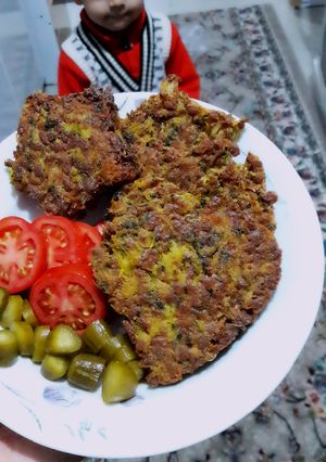 عکسی از دستور کتلت سویا و سبزیجات